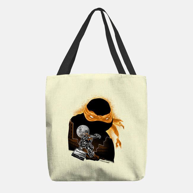 Nun-Chucks Wielder Ninja-None-Basic Tote-Bag-hypertwenty