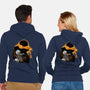 Nun-Chucks Wielder Ninja-Unisex-Zip-Up-Sweatshirt-hypertwenty
