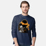 Nun-Chucks Wielder Ninja-Mens-Long Sleeved-Tee-hypertwenty
