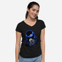 Katana Weilder Ninja-Womens-V-Neck-Tee-hypertwenty