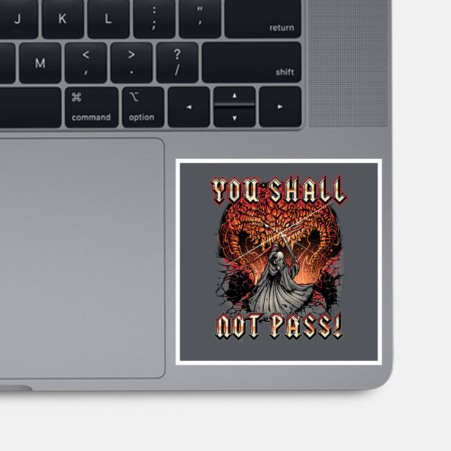 You Shall Not Pass-None-Glossy-Sticker-momma_gorilla