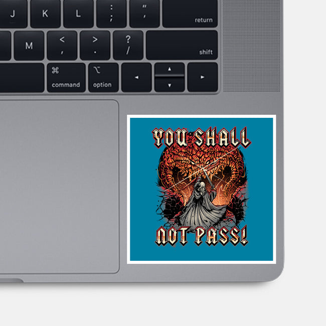 You Shall Not Pass-None-Glossy-Sticker-momma_gorilla