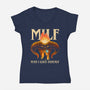 MILF Man I Love Fantasy-Womens-V-Neck-Tee-sachpica