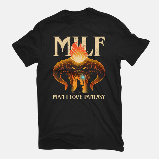 MILF Man I Love Fantasy-Womens-Fitted-Tee-sachpica