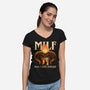 MILF Man I Love Fantasy-Womens-V-Neck-Tee-sachpica