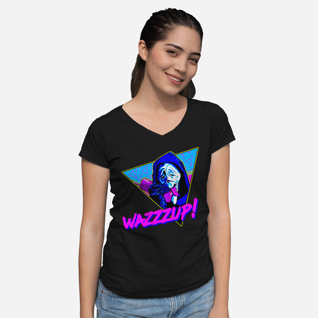 WAZZZUP It's Me-Womens-V-Neck-Tee-goodidearyan