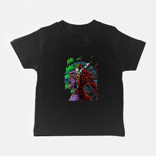 The Carnage That Laughs-Baby-Basic-Tee-Ozzy Fernandez