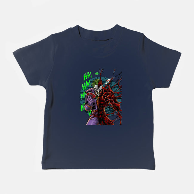 The Carnage That Laughs-Baby-Basic-Tee-Ozzy Fernandez