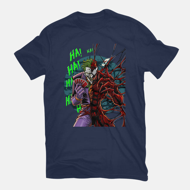 The Carnage That Laughs-Womens-Basic-Tee-Ozzy Fernandez
