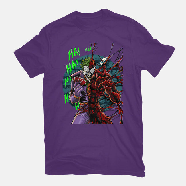 The Carnage That Laughs-Womens-Basic-Tee-Ozzy Fernandez