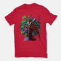 The Carnage That Laughs-Womens-Basic-Tee-Ozzy Fernandez