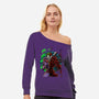 The Carnage That Laughs-Womens-Off Shoulder-Sweatshirt-Ozzy Fernandez