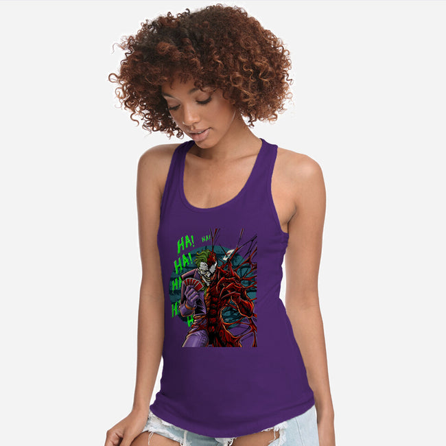 The Carnage That Laughs-Womens-Racerback-Tank-Ozzy Fernandez