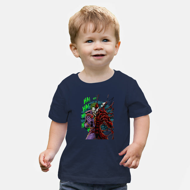 The Carnage That Laughs-Baby-Basic-Tee-Ozzy Fernandez