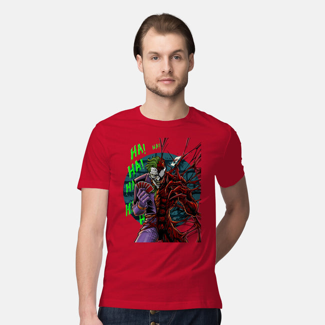 The Carnage That Laughs-Mens-Premium-Tee-Ozzy Fernandez