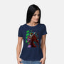 The Carnage That Laughs-Womens-Basic-Tee-Ozzy Fernandez