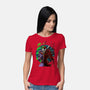 The Carnage That Laughs-Womens-Basic-Tee-Ozzy Fernandez