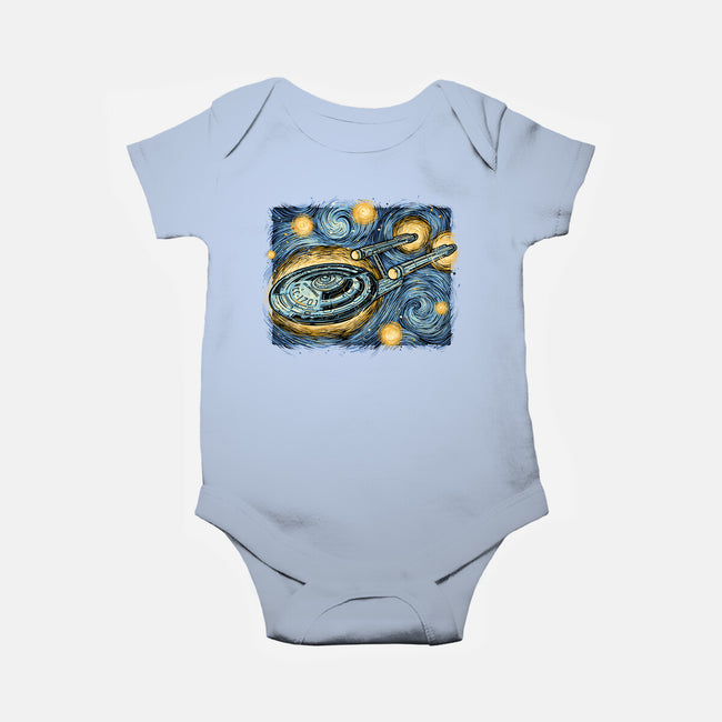 Starry Journey-Baby-Basic-Onesie-momma_gorilla