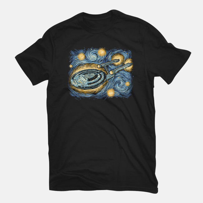 Starry Journey-Unisex-Basic-Tee-momma_gorilla
