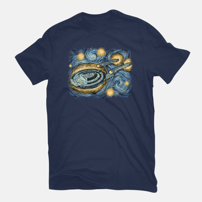 Starry Journey-Unisex-Basic-Tee-momma_gorilla