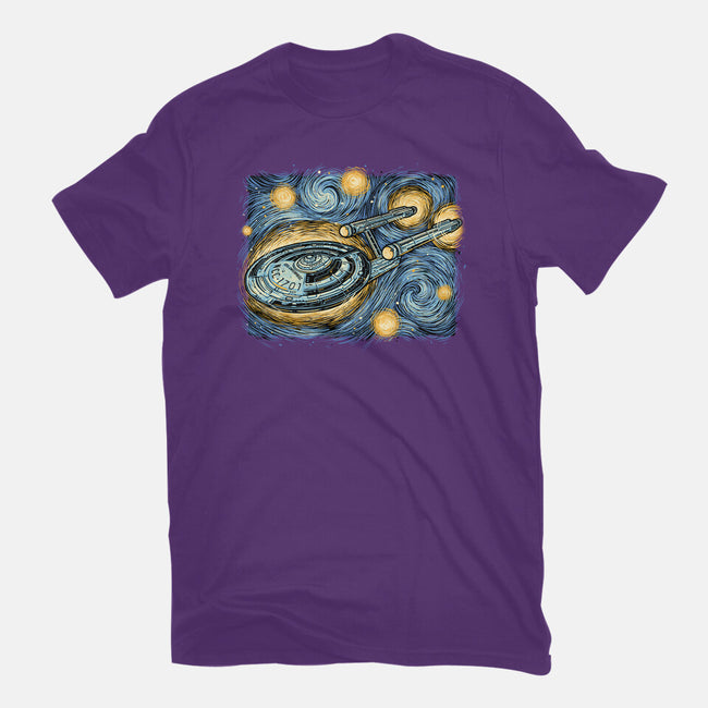 Starry Journey-Womens-Fitted-Tee-momma_gorilla