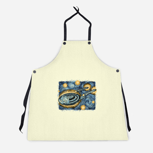 Starry Journey-Unisex-Kitchen-Apron-momma_gorilla