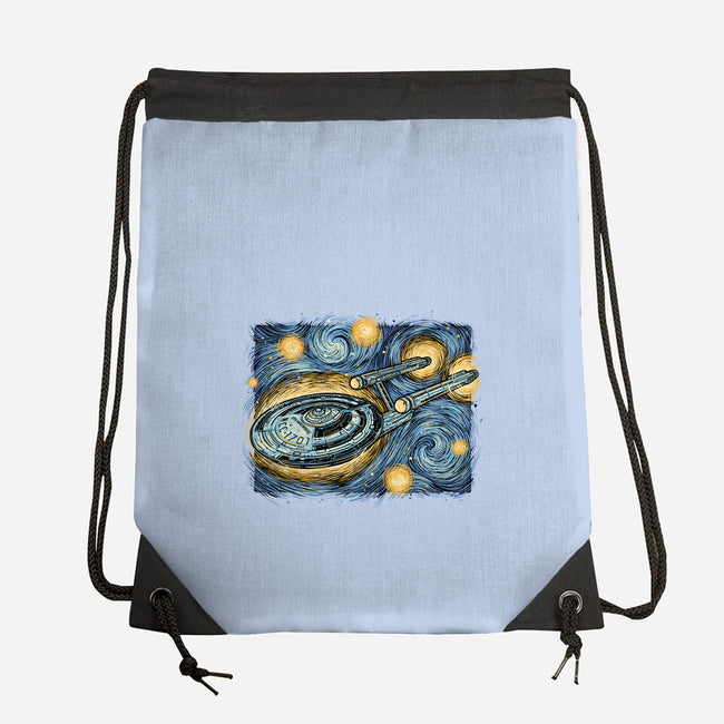 Starry Journey-None-Drawstring-Bag-momma_gorilla