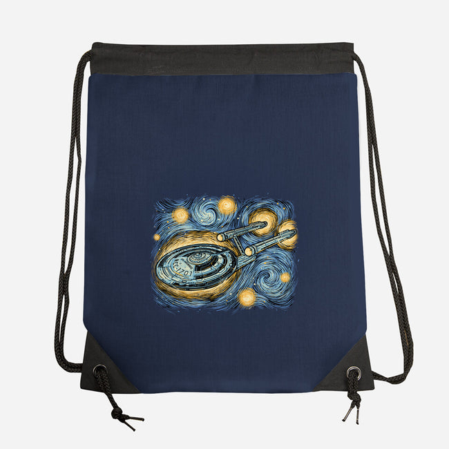Starry Journey-None-Drawstring-Bag-momma_gorilla