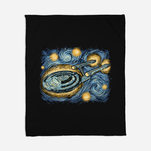 Starry Journey-None-Fleece-Blanket-momma_gorilla