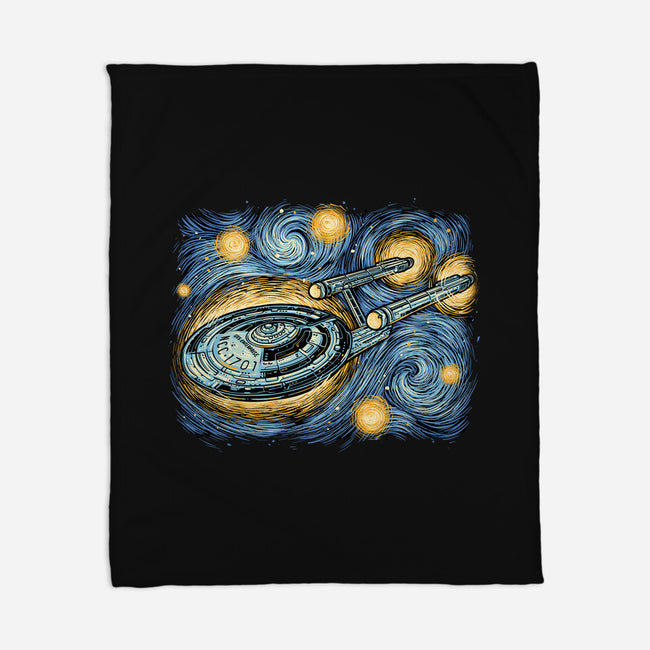 Starry Journey-None-Fleece-Blanket-momma_gorilla