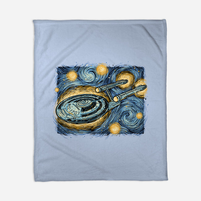 Starry Journey-None-Fleece-Blanket-momma_gorilla