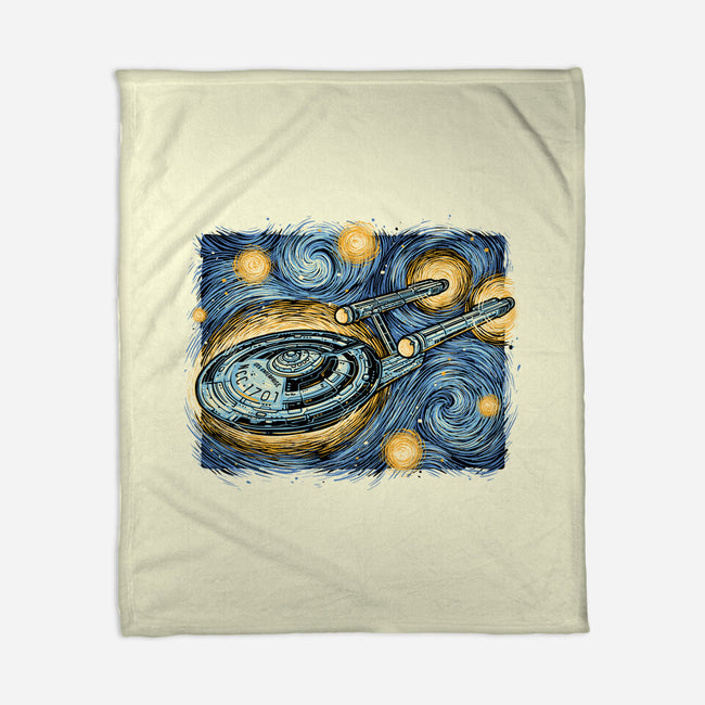Starry Journey-None-Fleece-Blanket-momma_gorilla
