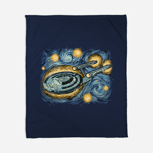 Starry Journey-None-Fleece-Blanket-momma_gorilla