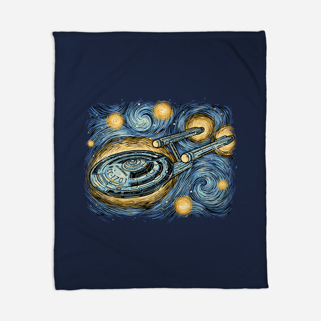 Starry Journey-None-Fleece-Blanket-momma_gorilla