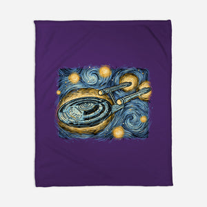 Starry Journey-None-Fleece-Blanket-momma_gorilla