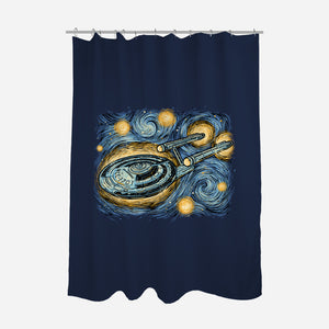 Starry Journey-None-Polyester-Shower Curtain-momma_gorilla