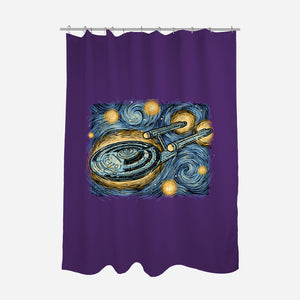 Starry Journey-None-Polyester-Shower Curtain-momma_gorilla