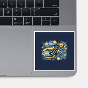 Starry Journey-None-Glossy-Sticker-momma_gorilla