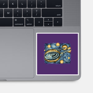 Starry Journey-None-Glossy-Sticker-momma_gorilla