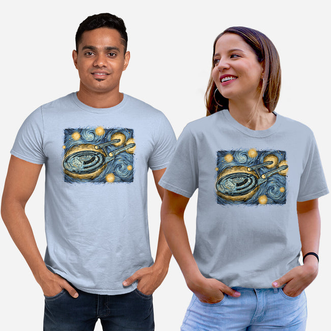 Starry Journey-Unisex-Basic-Tee-momma_gorilla