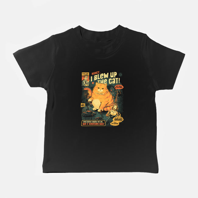 Honey I Blew Up The Cat-Baby-Basic-Tee-eduely