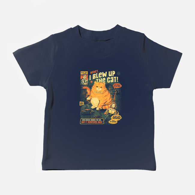 Honey I Blew Up The Cat-Baby-Basic-Tee-eduely