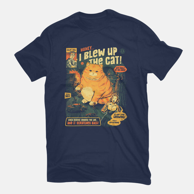 Honey I Blew Up The Cat-Mens-Basic-Tee-eduely