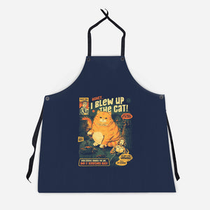 Honey I Blew Up The Cat-Unisex-Kitchen-Apron-eduely