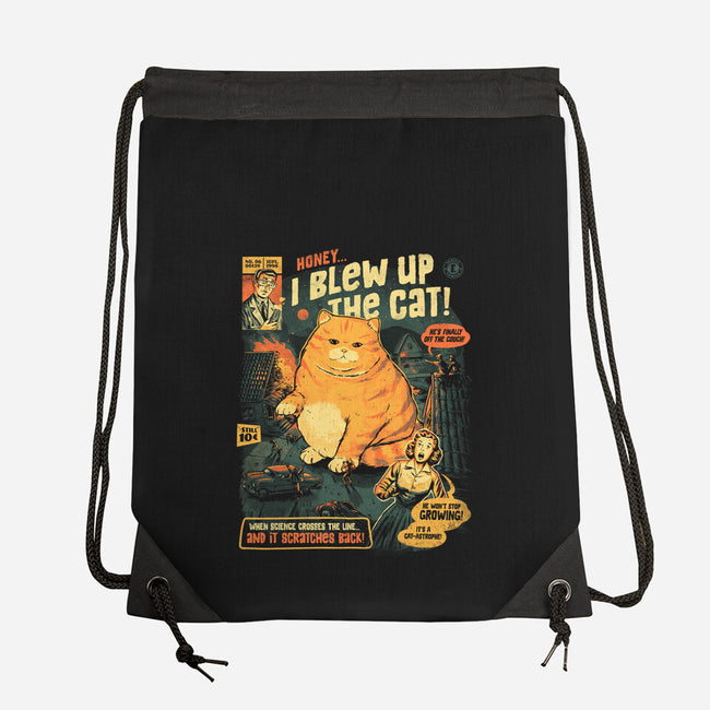 Honey I Blew Up The Cat-None-Drawstring-Bag-eduely