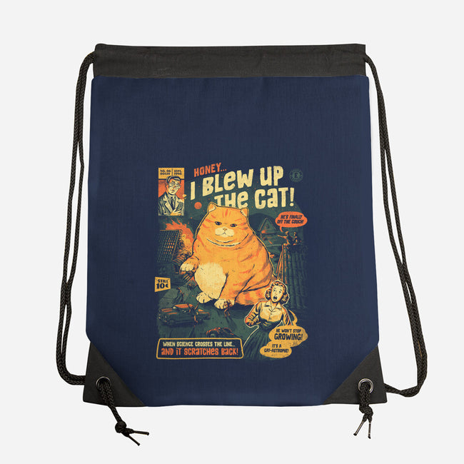 Honey I Blew Up The Cat-None-Drawstring-Bag-eduely