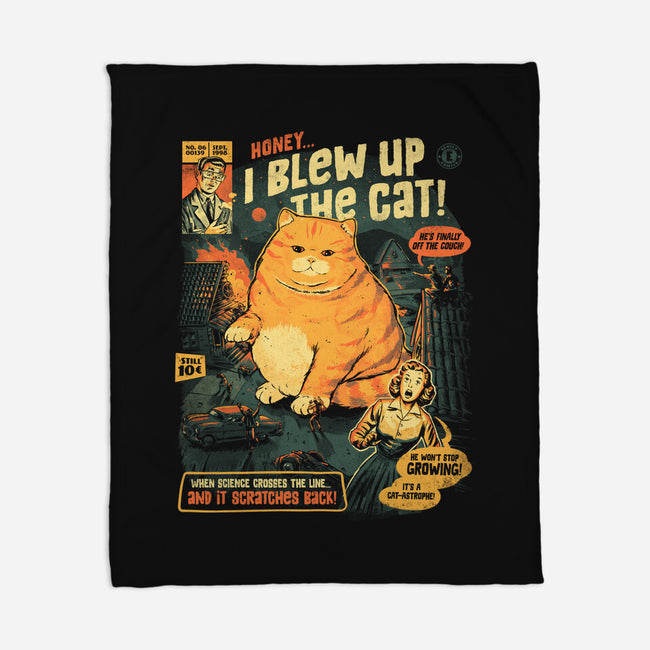 Honey I Blew Up The Cat-None-Fleece-Blanket-eduely