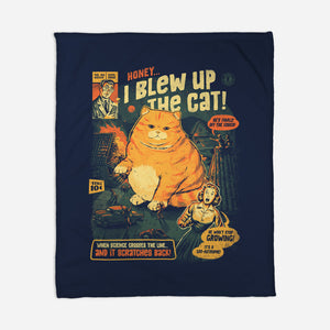 Honey I Blew Up The Cat-None-Fleece-Blanket-eduely