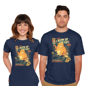 Honey I Blew Up The Cat-Mens-Basic-Tee-eduely