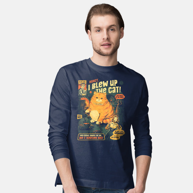Honey I Blew Up The Cat-Mens-Long Sleeved-Tee-eduely